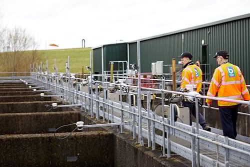 Bristol Water workers on site