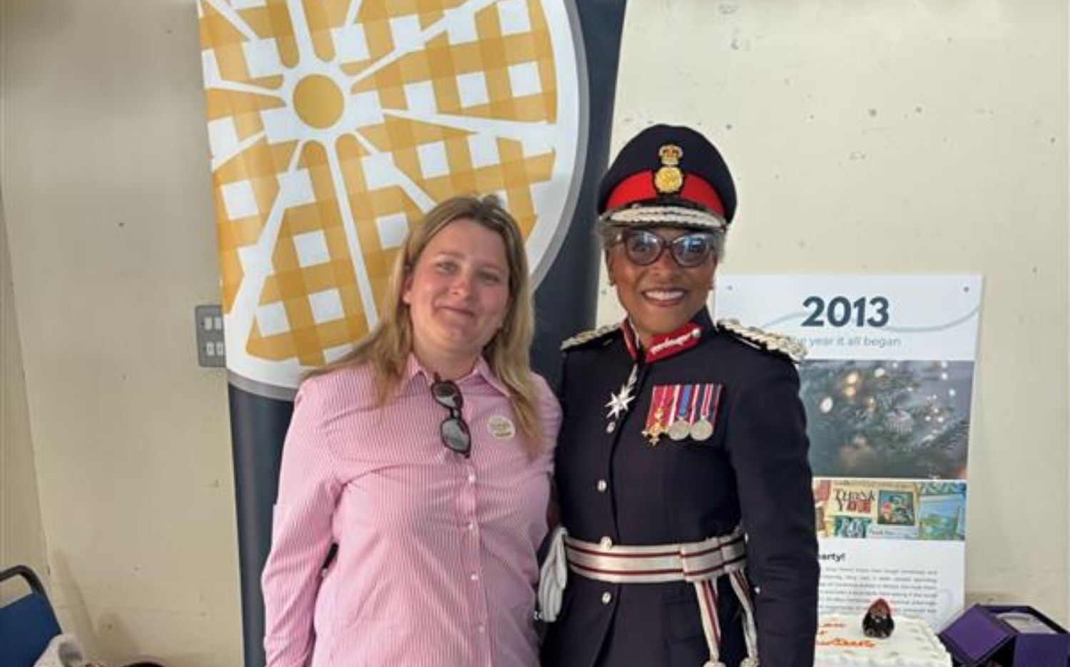 Our amazing Sammy, the award-winning volunteer